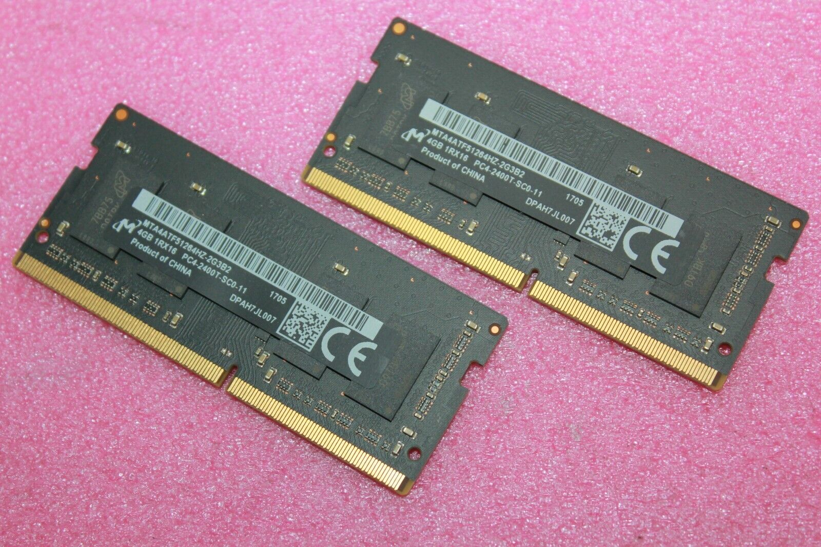 Apple Micron 8GB 2X4GB PC4-2400T DDR4 SoDimm Memory Ram MTA4ATF51264HZ-2G3B2