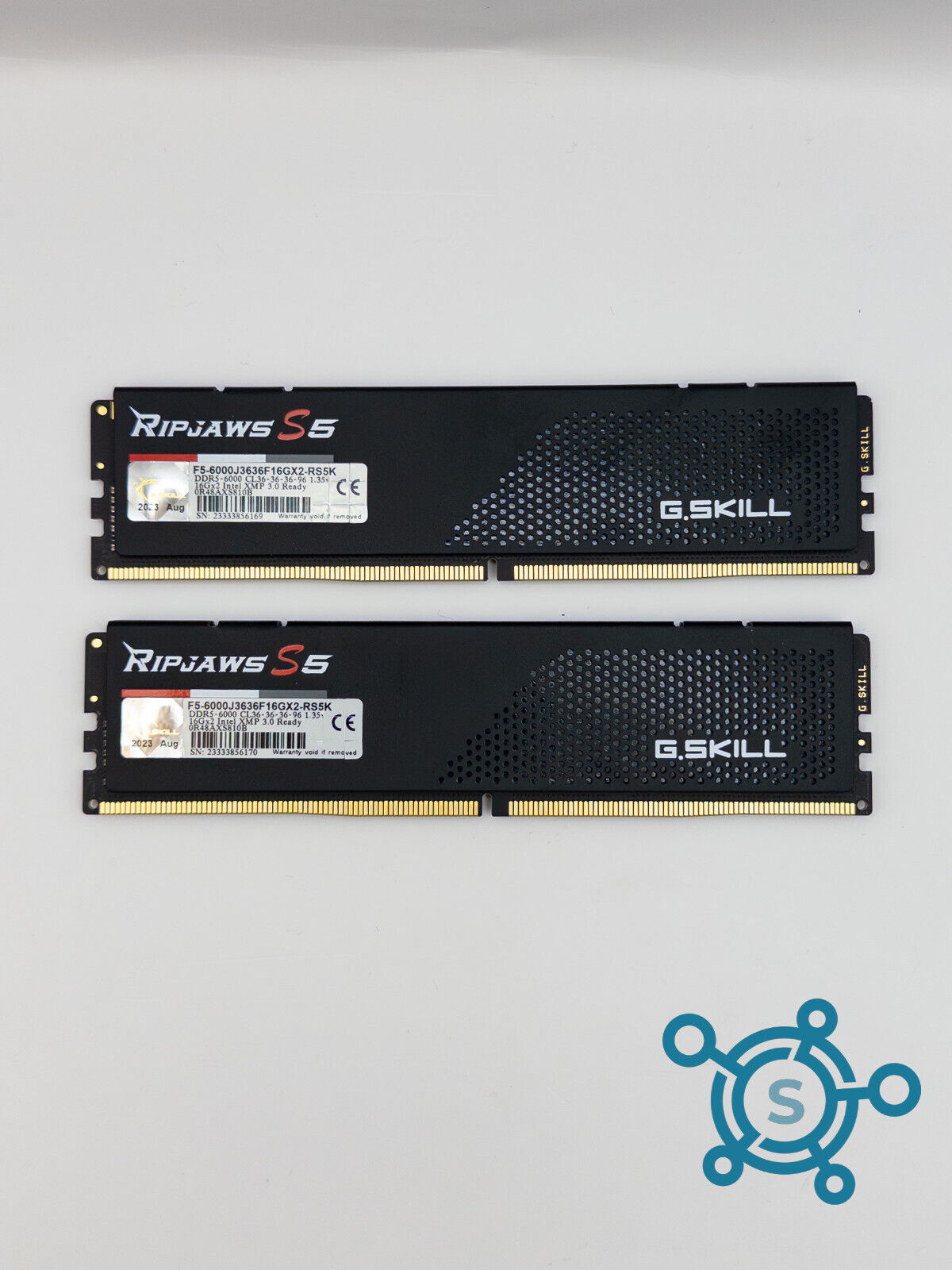 G.SKILL Ripjaws S5 Series 32GB (2 x 16GB) 288-Pin PC5-48000 RAM DDR5 6000 CL 32