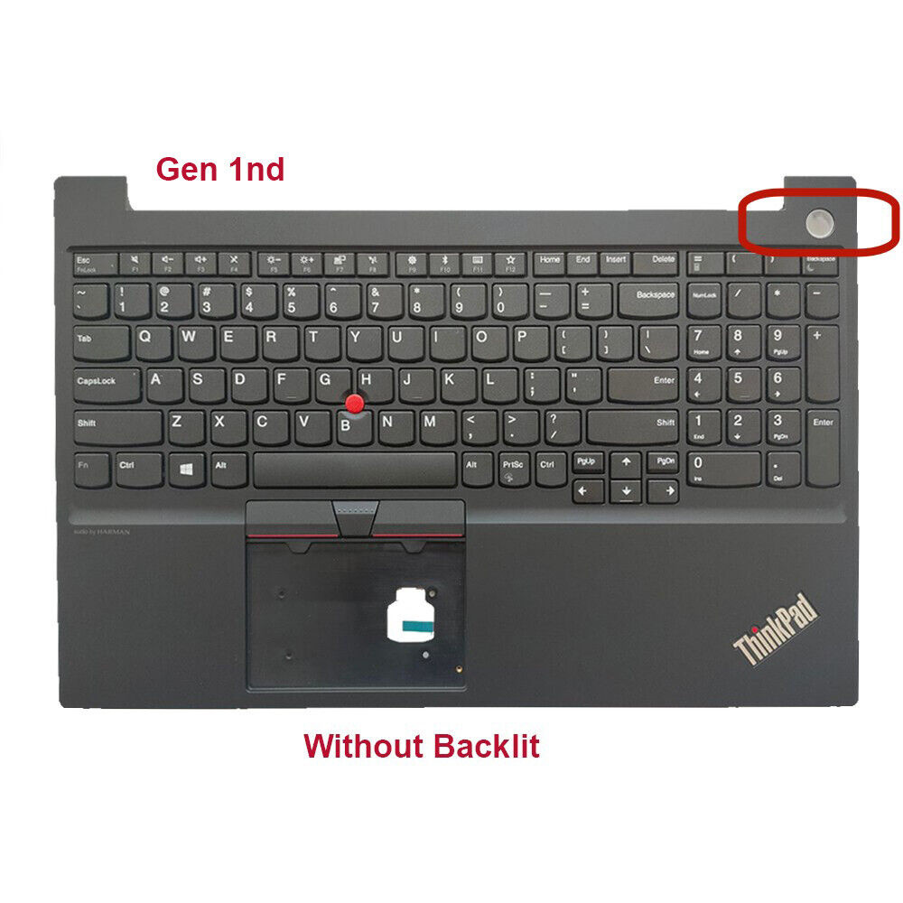 New  For Lenovo ThinkPad E15 Gen 1nd 2nd Palmrest C Cover Upper Case US Keyboard