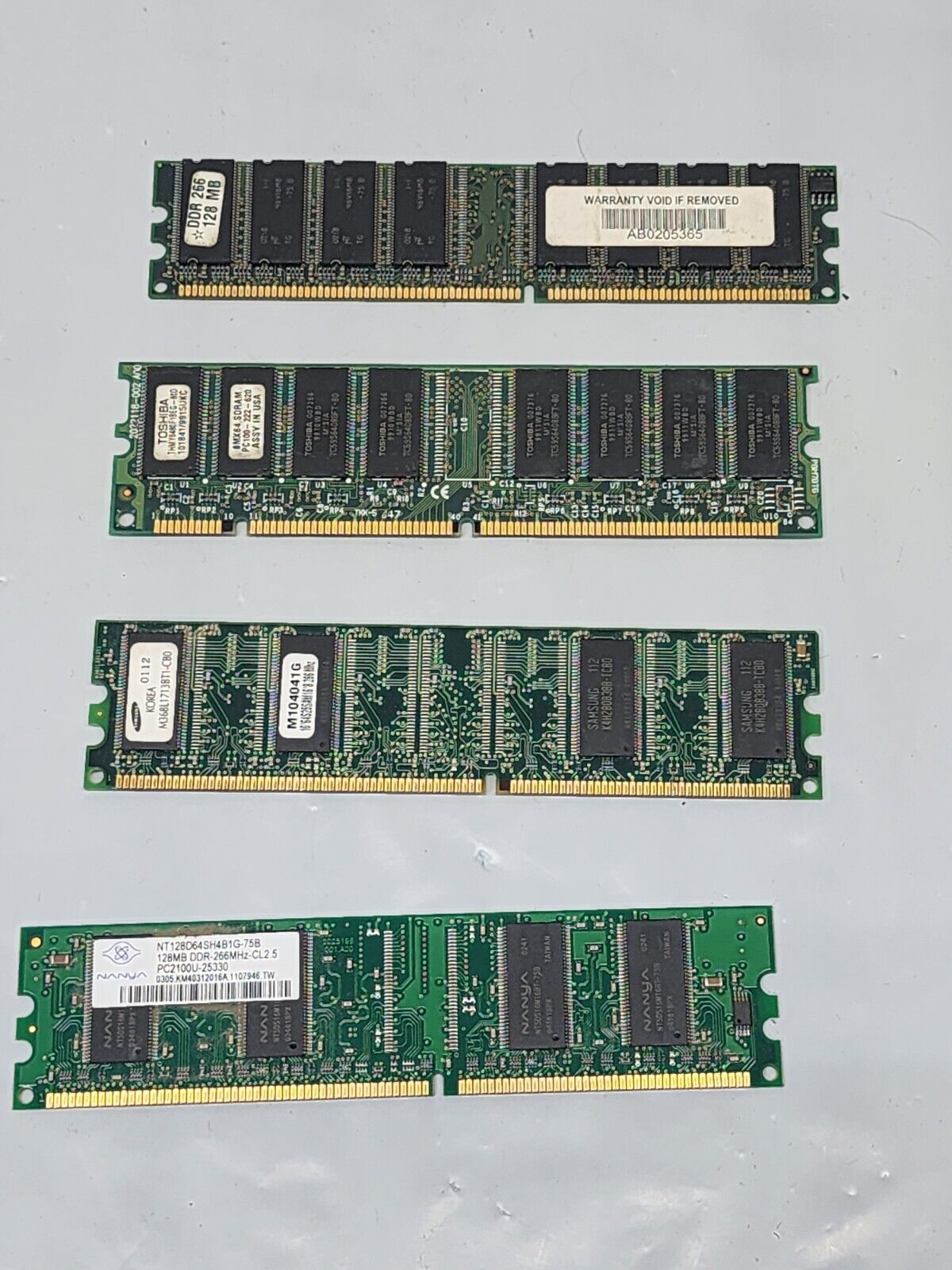 Misc Lot of Vintage RAM Computer Desktop / Tower Memory Modules Sticks