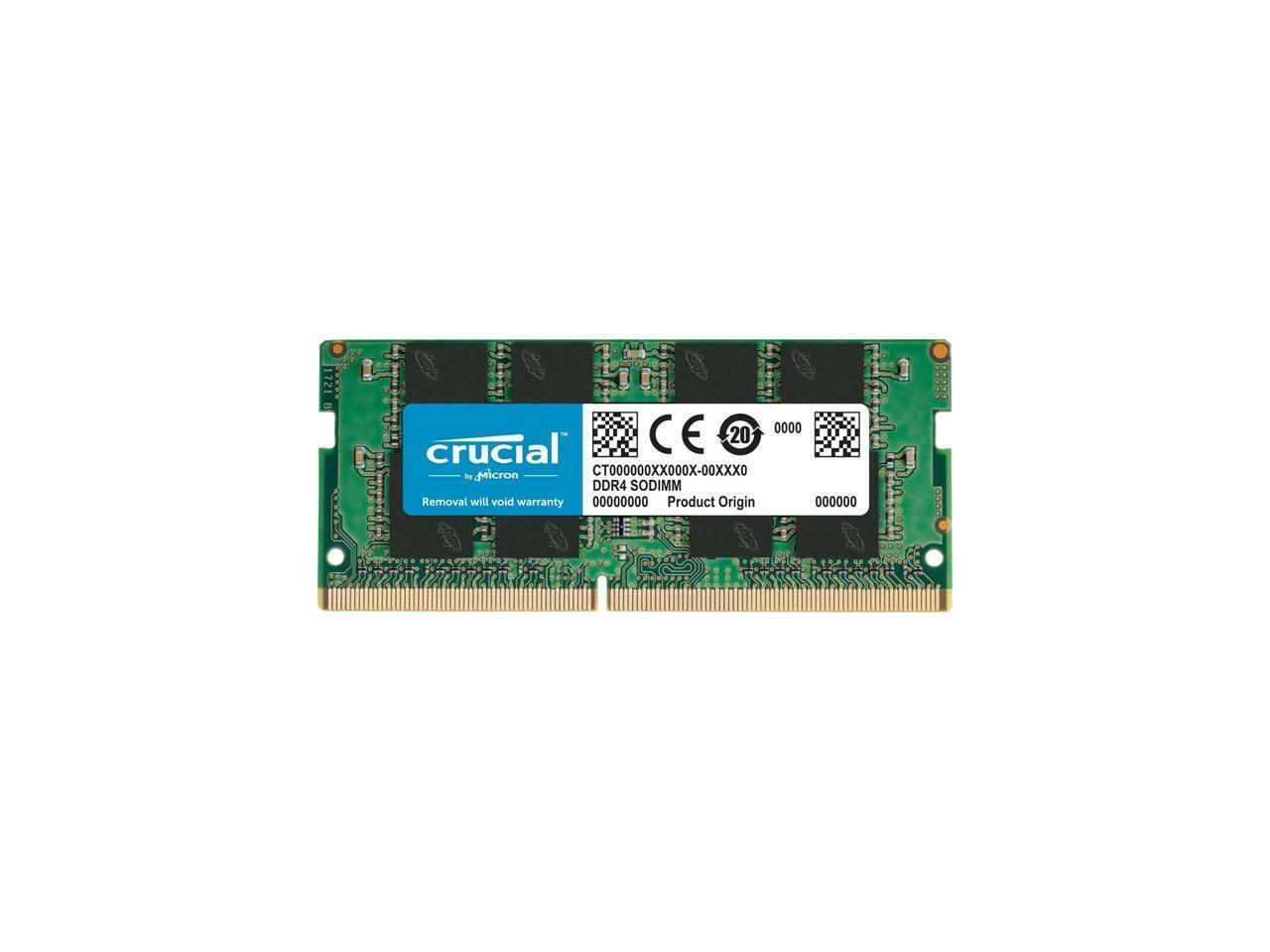 Crucial 32GB DDR4 2666Mhz PC4-21300 CL19 SODIMM laptop ram CT32G4SFD8266 Memory