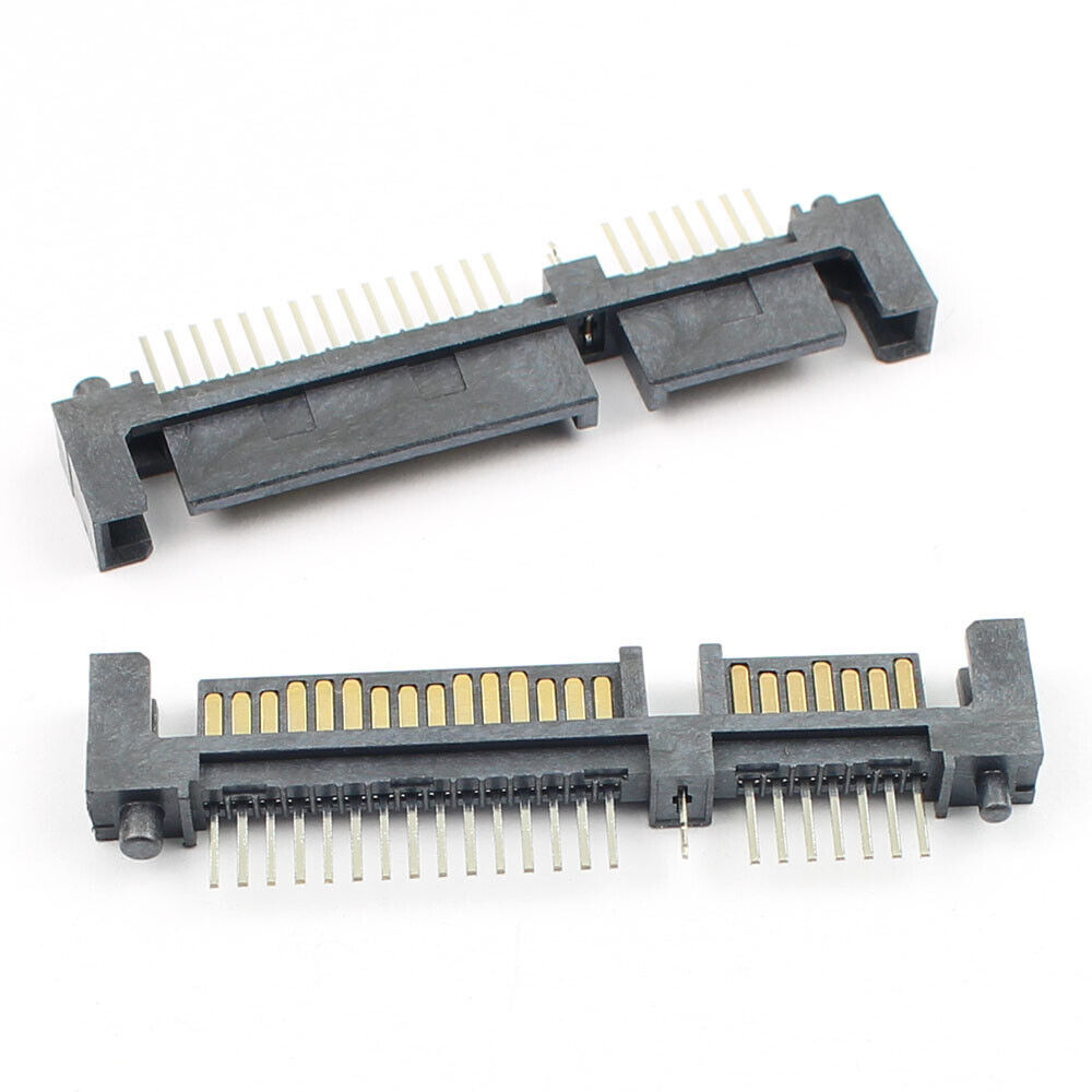10Pcs Sata 7+15 22 Pin Straight Male Interface Socket Connector For Hard Drive