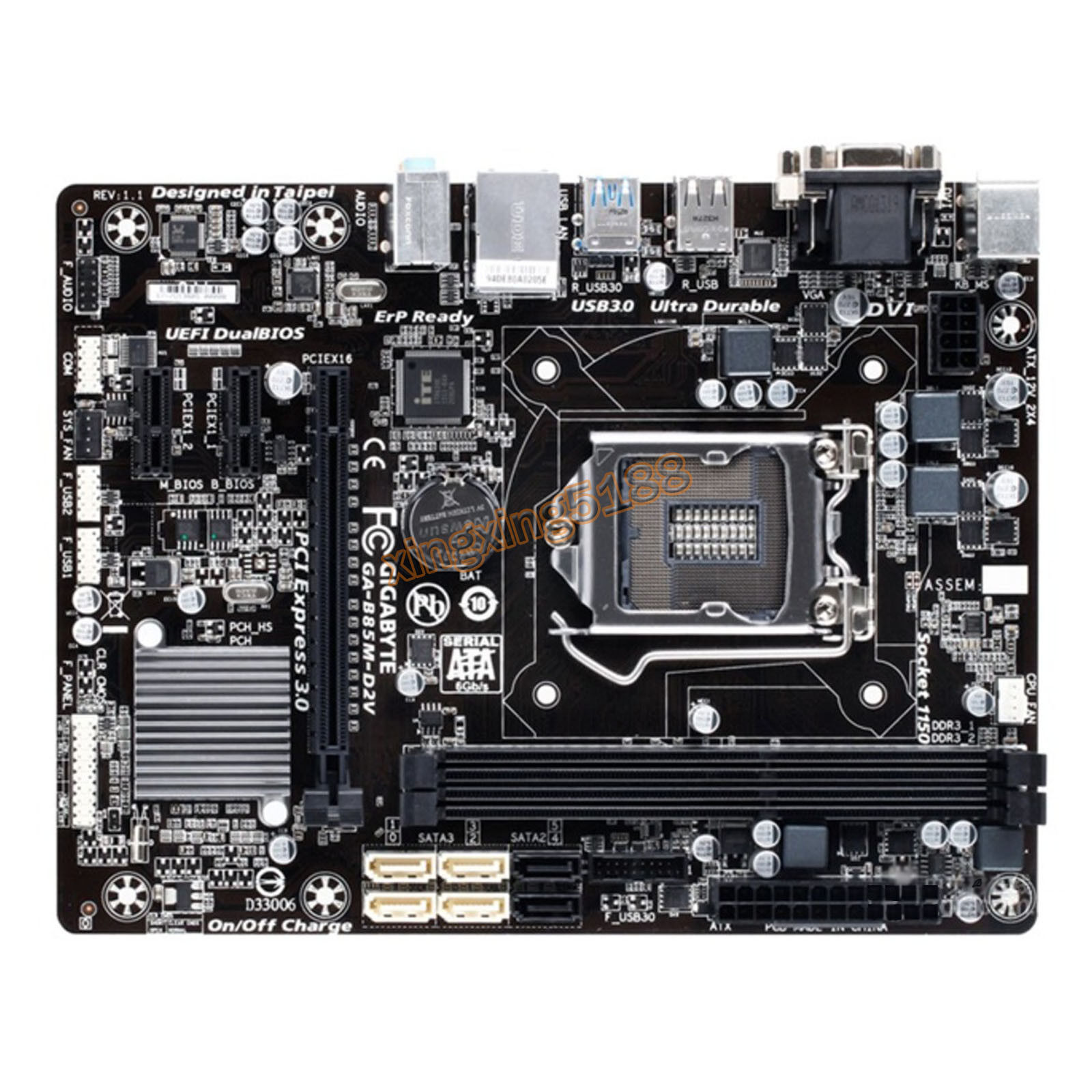 Gigabyte GA-B85M-D2V For Intel LGA1150 Micro ATX B85 Game Motherboard DDR3 16GB