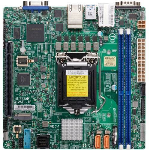 Supermicro X12STL-IF MBD-X12STL-IF-O LGA1200 Intel C252 mini ITX Motherboard