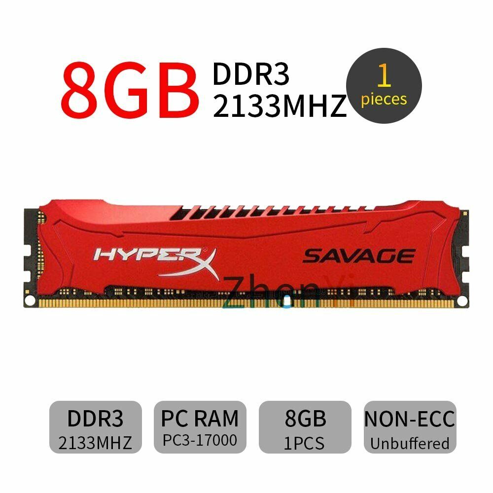 32GB 16GB 8GB OC DDR3 2400MHz 2133Mhz Overclocking Memory RAM HyperX SAVAGE Lot