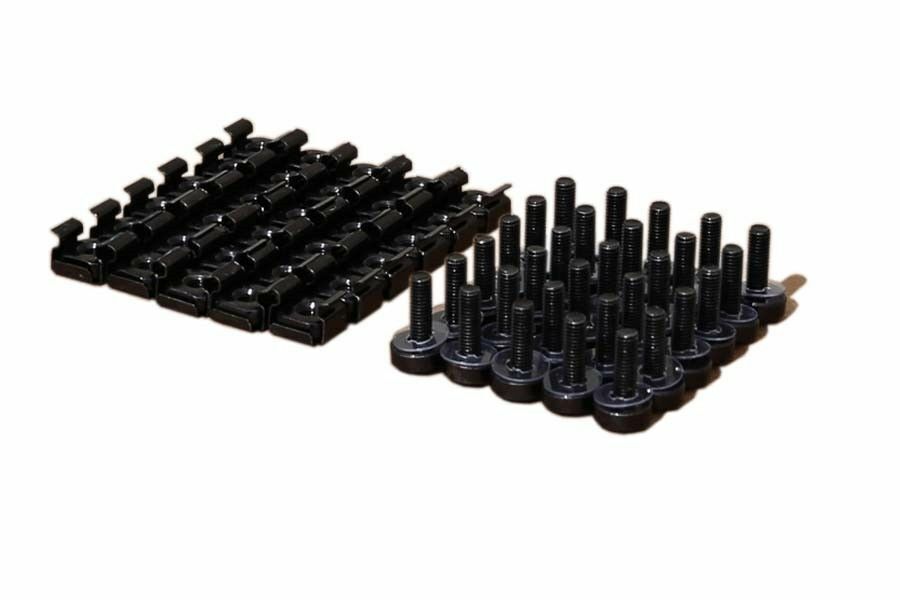Screws and Nuts 100 Pairs 10/32 and Cage nuts Black for server rack cabinet