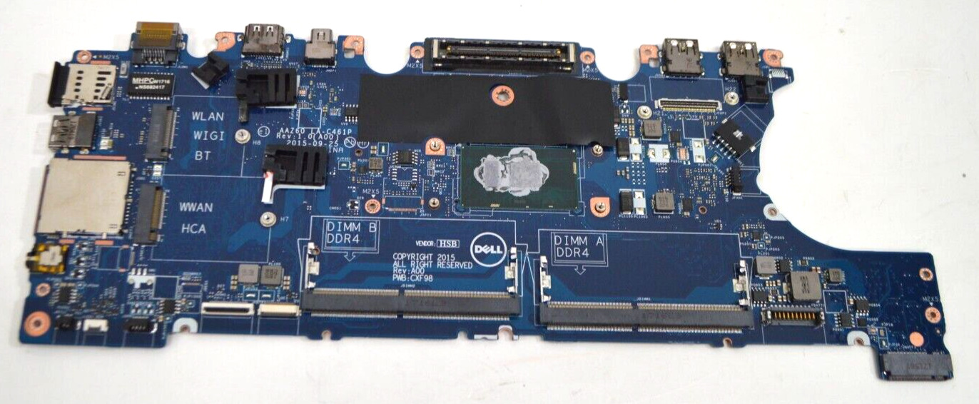 Dell Latitude E7470 i7-6600U 2.6GHz Laptop Motherboard 0VNKRJ