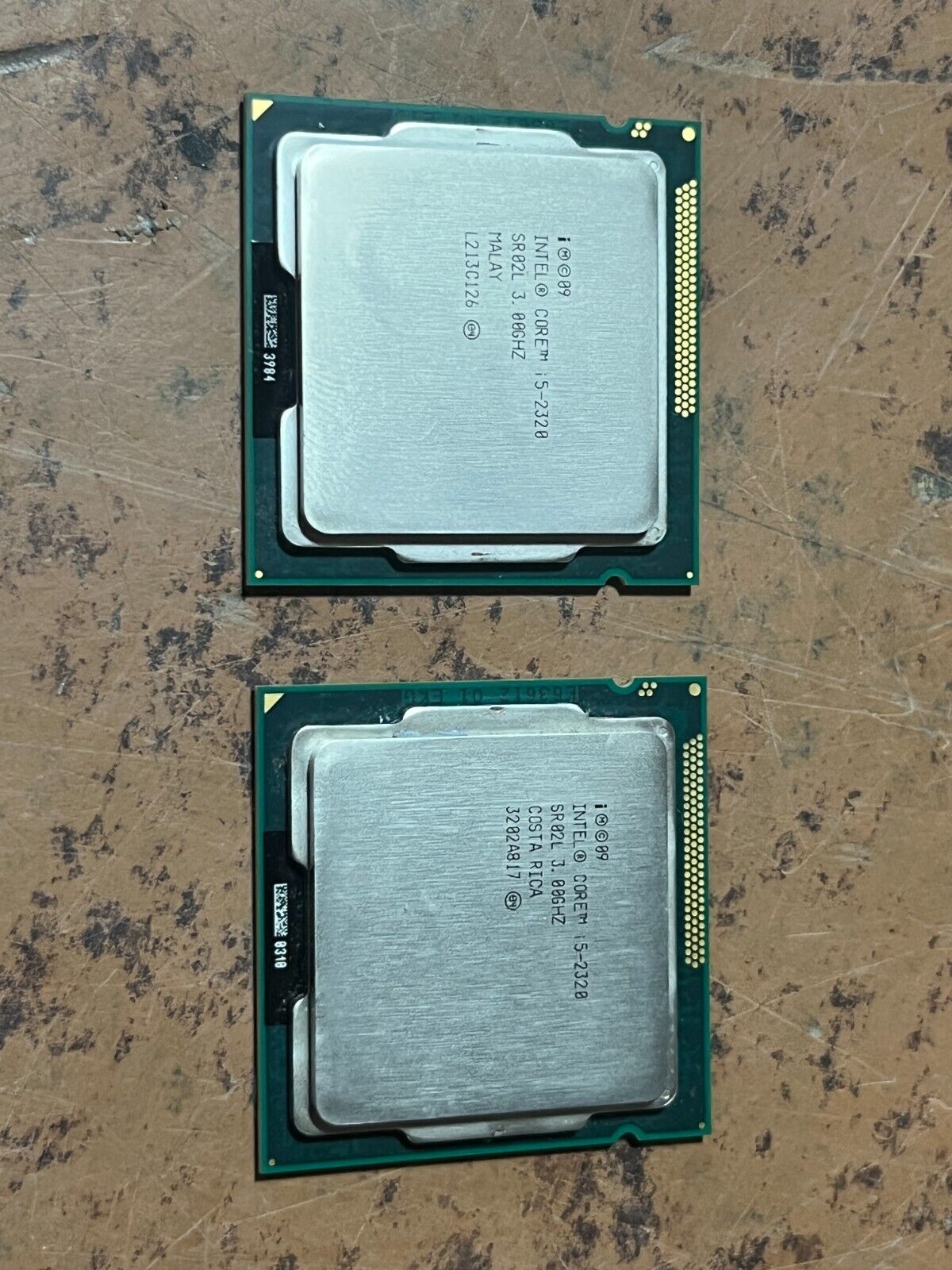 Lot of 2 Intel Core i5-2320 SR02L 3.0GHz Quad Core 2nd Gen LGA1155 Processor CPU