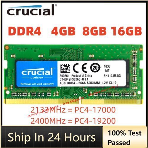 Crucial DDR4 4GB 8GB 16GB 3200 2400 2666 memory SO-DIMM Laptop RAM Notebook RAM