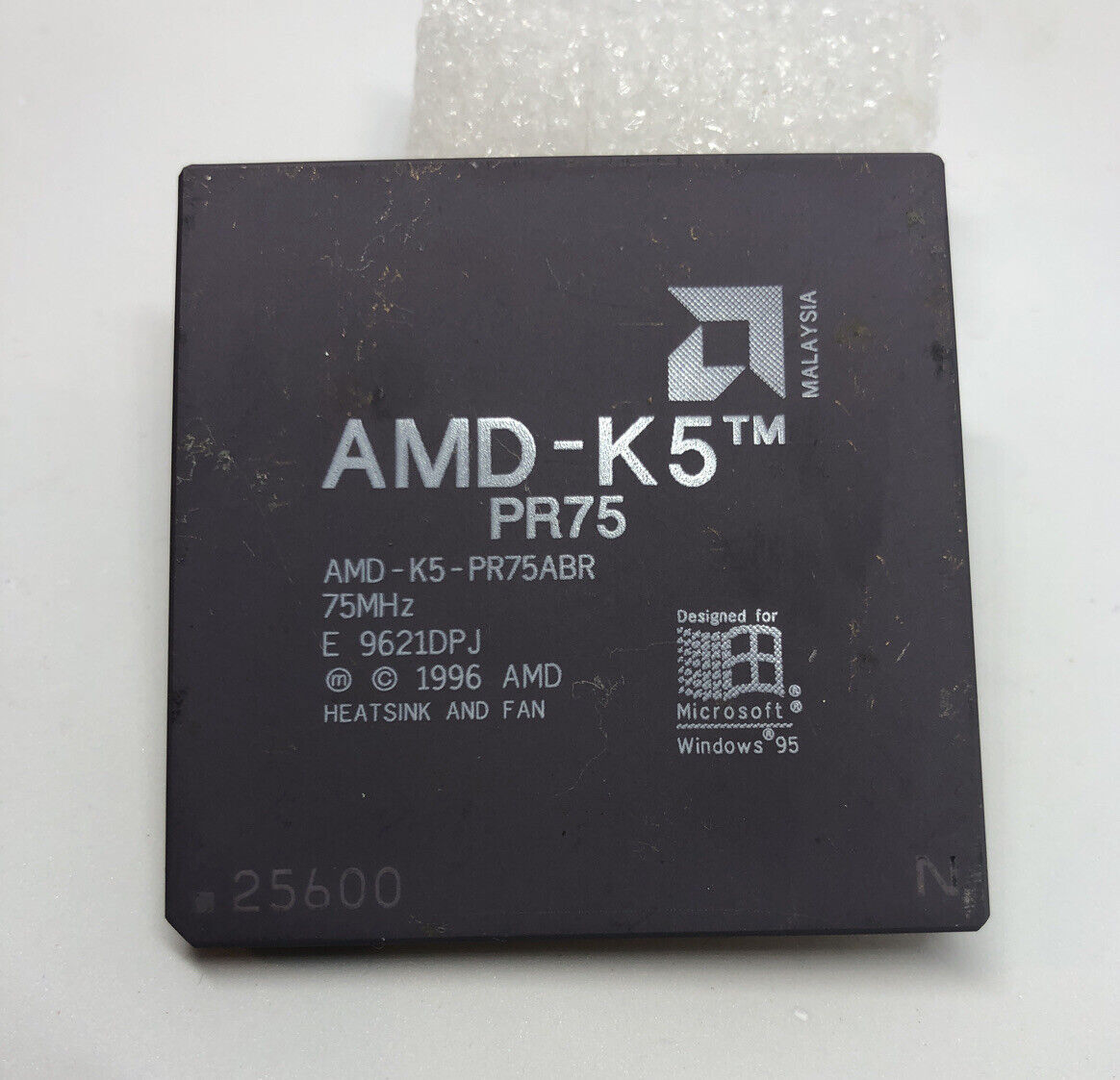 AMD K5 PR75 5x86 Socket 7 CPU 75MHz Vintage Rare Ceramic Processor 1996 PR75ABR