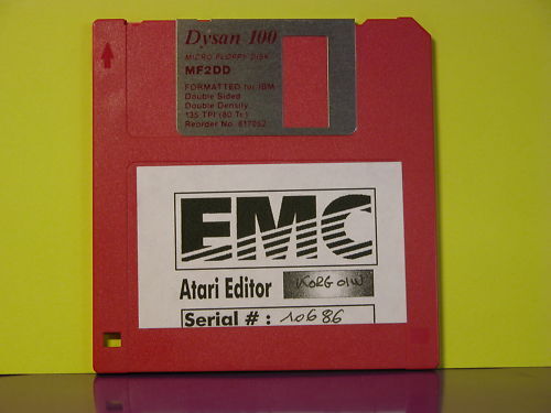 Rare Atari Editor Roland GS Edit Sc Sound Canvas SC55 Floppy Disk Vintage
