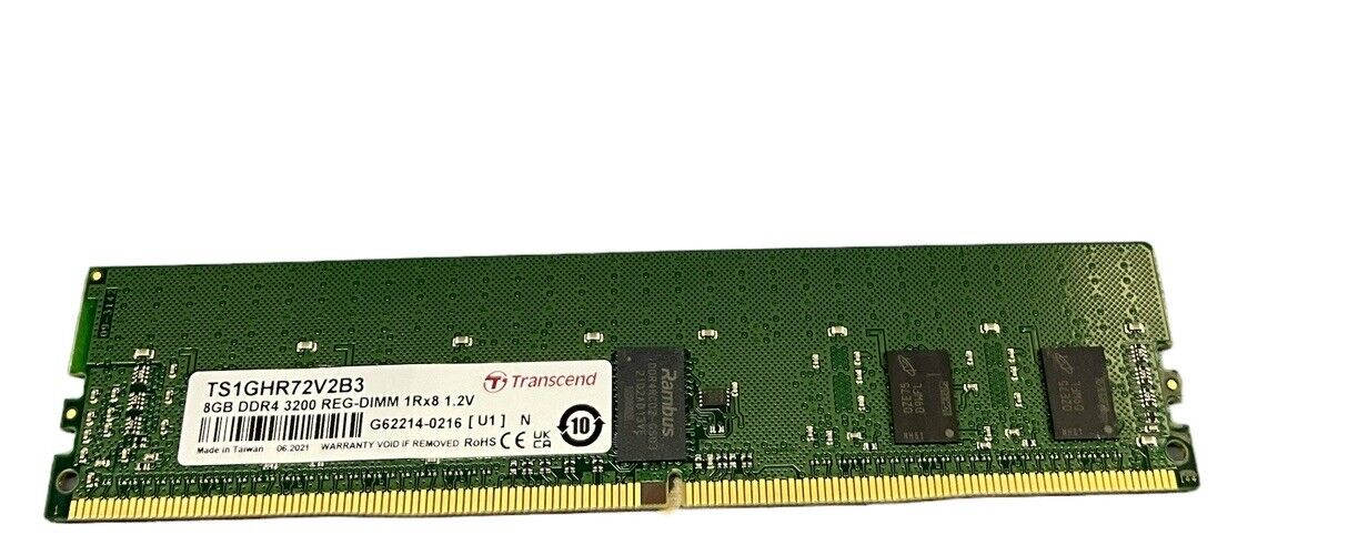 Transcend 8GB DDR4 RAM 1Rx8 3200 U-DIMM 1.2V SERVER RAM