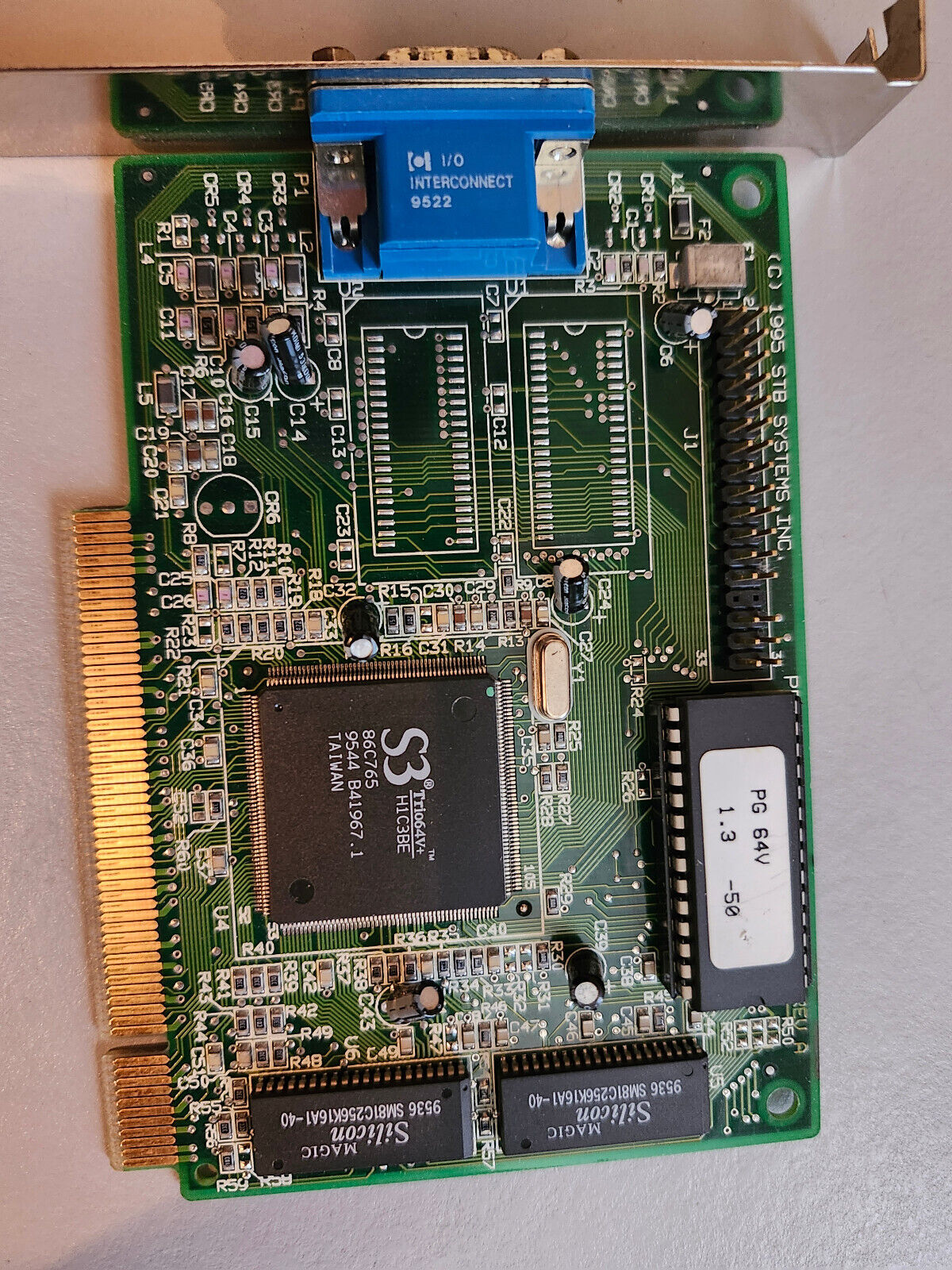 Vintage 1996 STB PowerGraph 64 S3 Trio64V+ 2MB PCI Graphics Card
