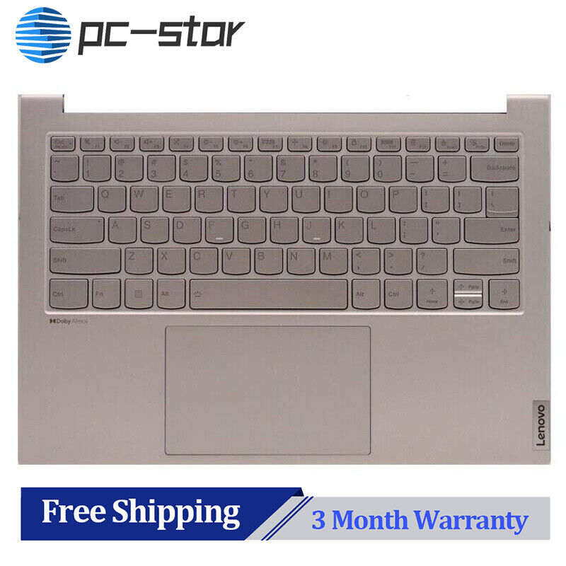 NEW Genuine Lenovo IndeaPad Slim 7 14IAP7 Palmrest Keyboard 82SX 5CB1H82621 Gray