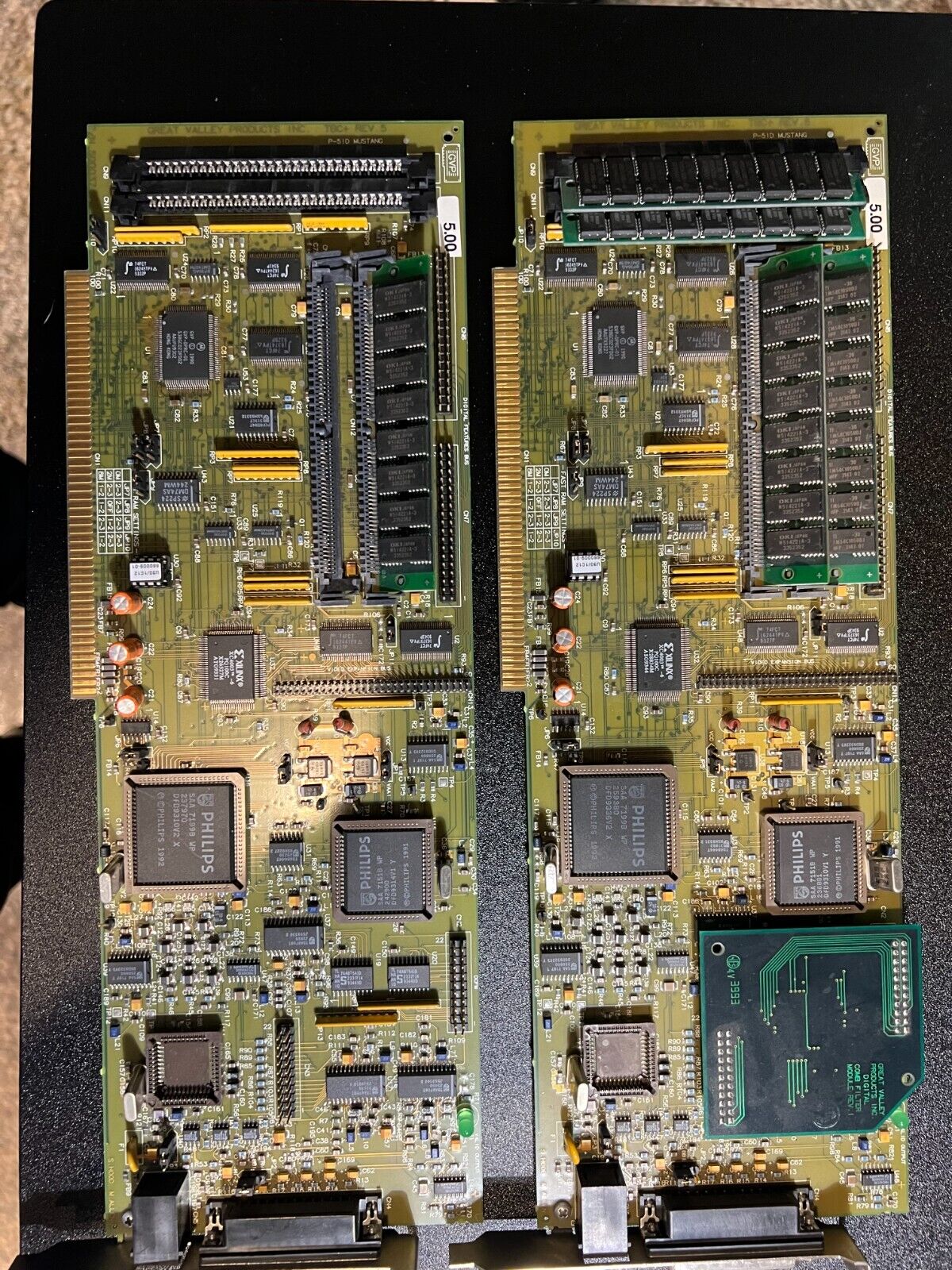 2 Commodore Amiga GVP TBC+'s bundled ,frame buffer&Fast Ram,Comb Filter 
