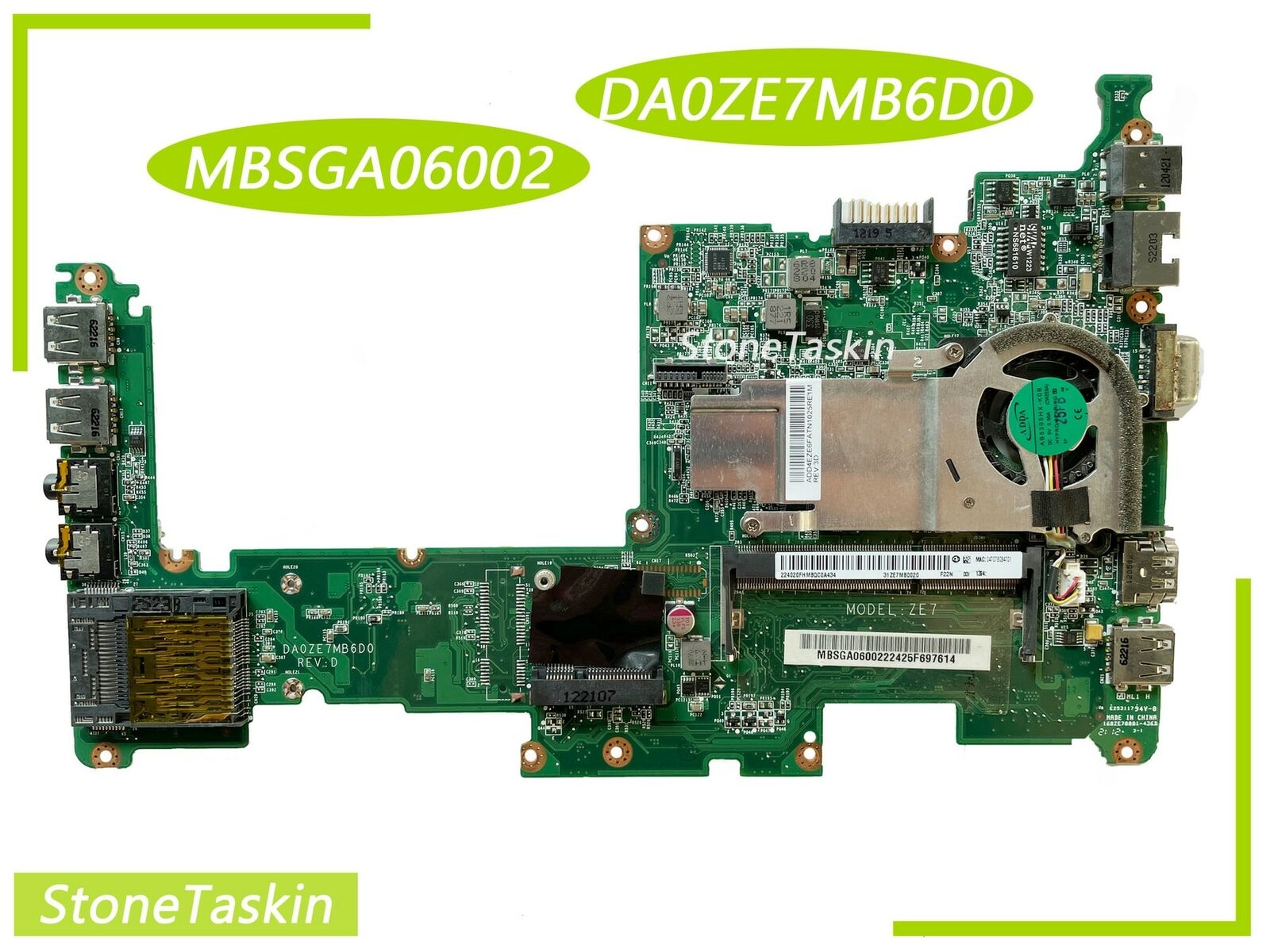 for Acer Aspire One D270 ZE7 Laptop Motherboard DA0ZE7MB6D0 MBSGA06002 DDR3