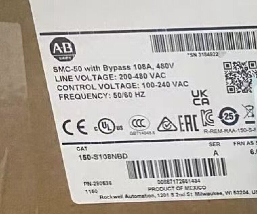 New Sealed Allen Bradley 150-S108NBD Free Expedited Shipping AB 150-S108NBD