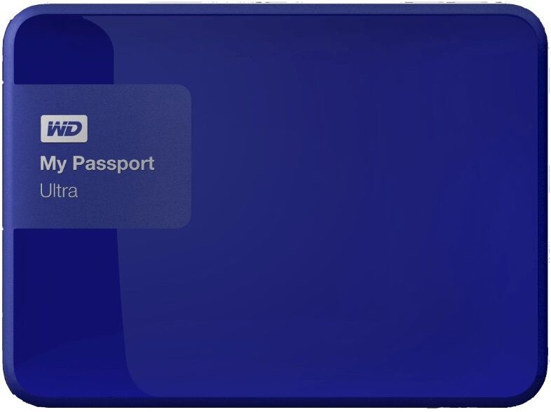 Western Digital My Passport Ultra 1TB USB 3.0 Portable External Hard Drive Blue