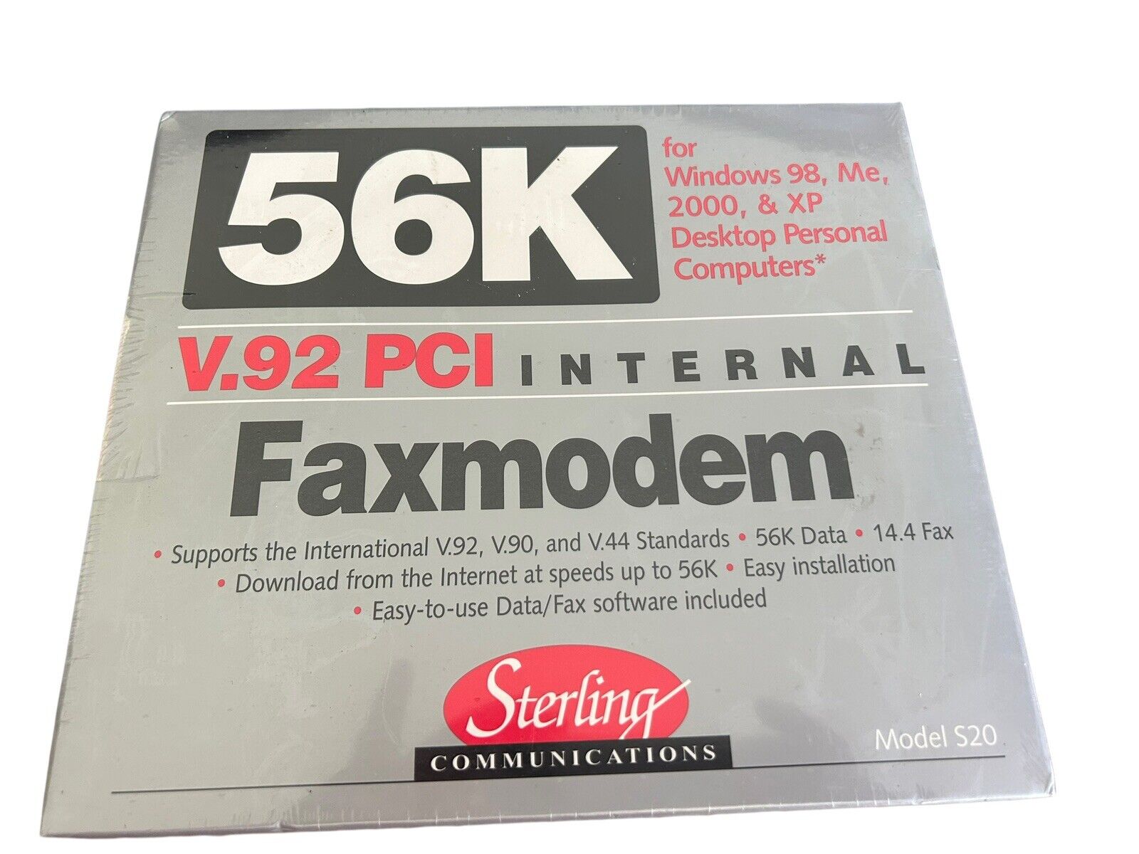 Sterling Communications  56K PCI FAX MODEM Internal Fits Win 98, Me, 2000 & XP