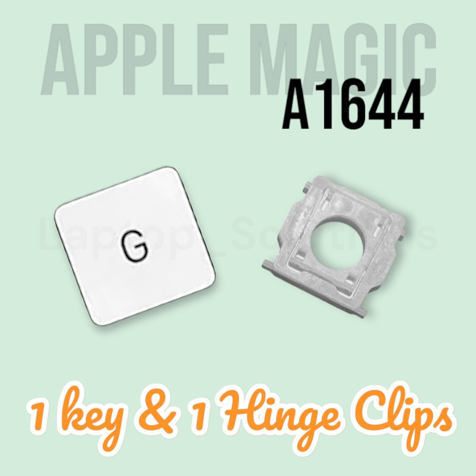 100% OEM Apple Magic Wireless 2 Keyboard Key Replacement A1644 1 Key Cap + Clip