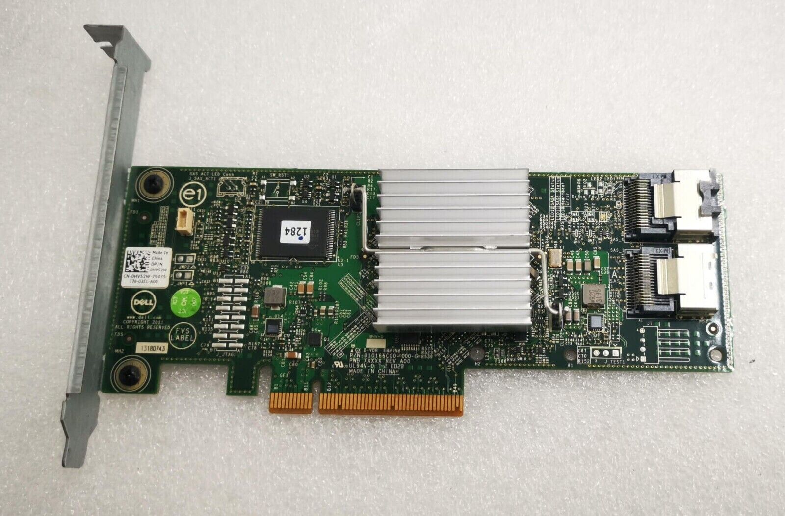 Dell HV52W PERC H310 8-Port SAS 6Gbps PCIe 2.0 x8 RAID Controller 0HV52W