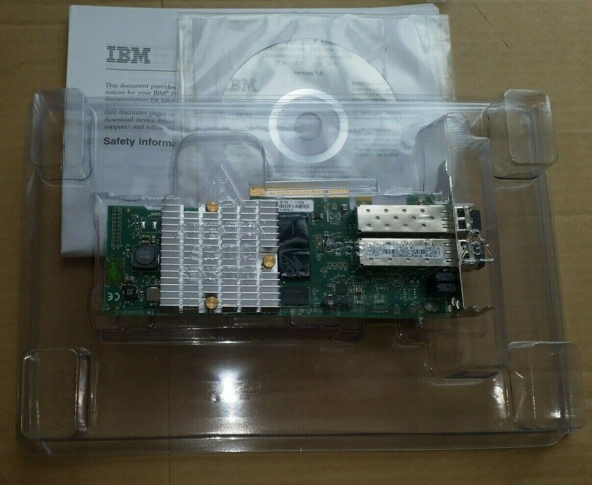 IBM Qlogic 8200 Dual PORT 10GbE SFP PCIe 90Y4605 90Y4600 90Y4604 QLE3262 42C1816