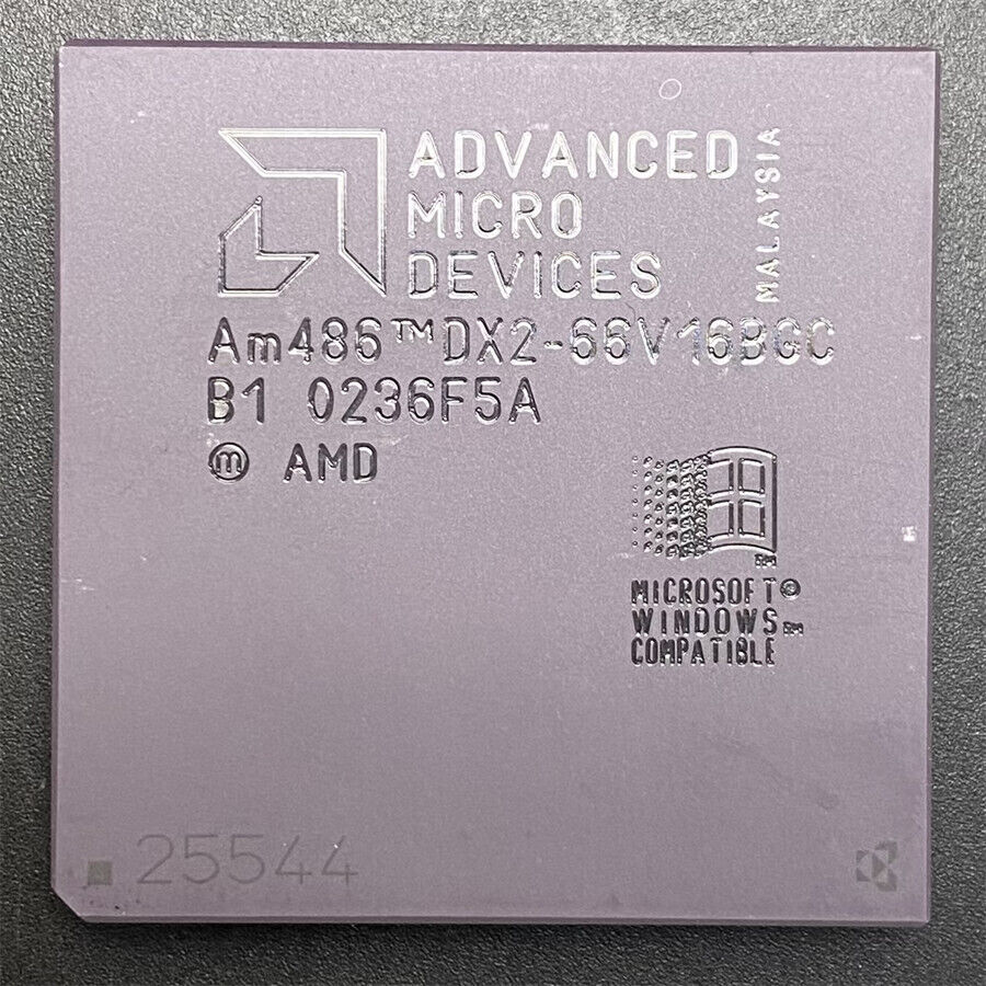 AMD Am486DX2-66V16BGC CPU AM486DX 80486 66MHz PGA168 486 Processor Uncommon