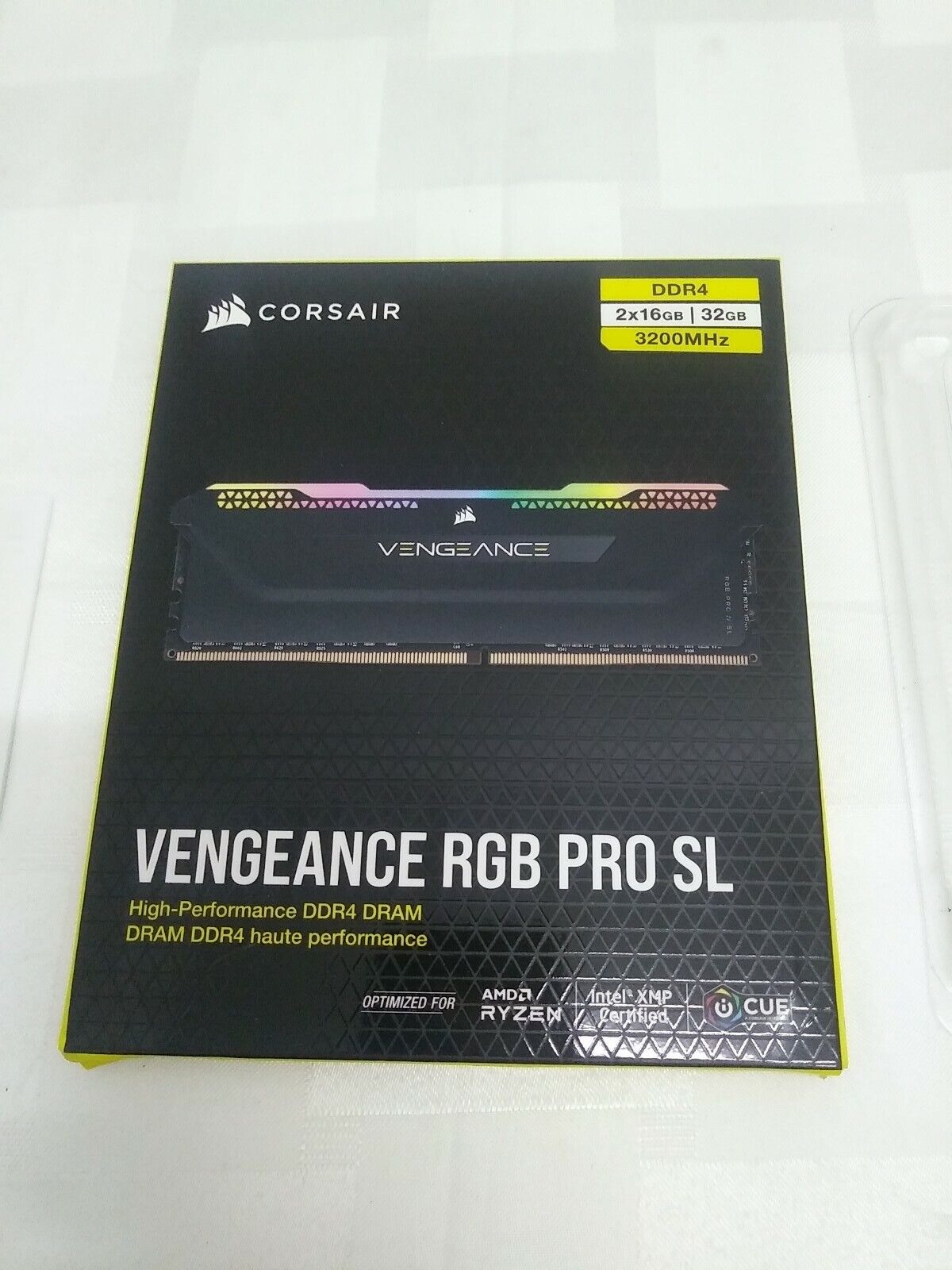 Original Empty Box Of Corsair Vengeance RGB Pro 32GB (2x16GB) DDR4-3200 Memory 