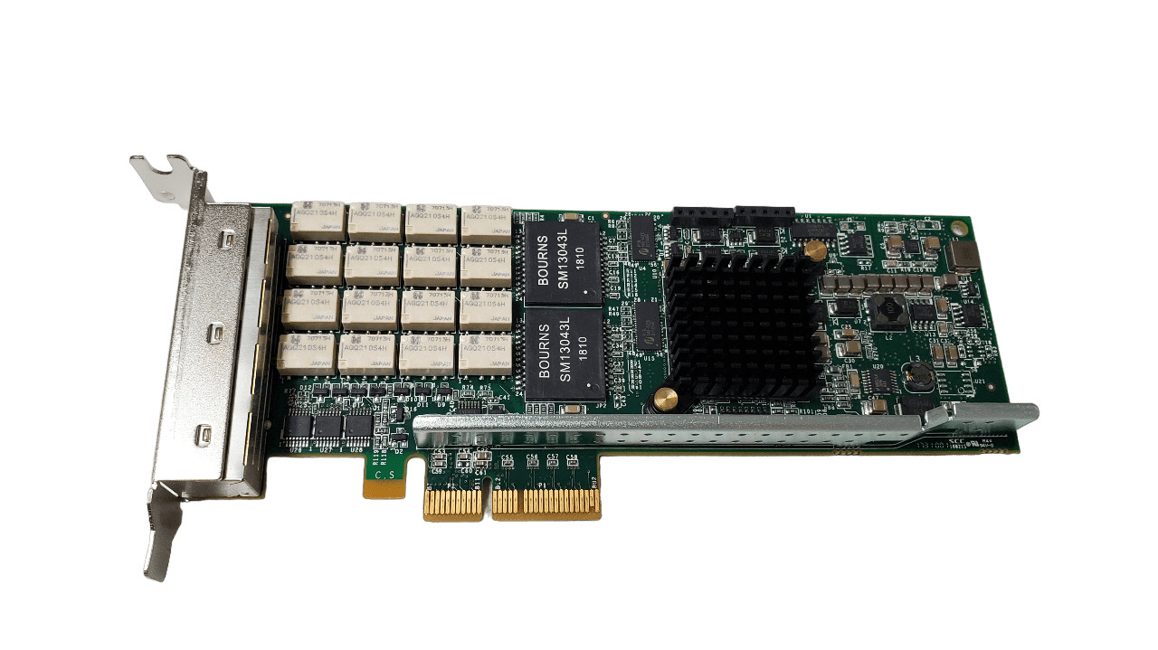 Silicom PE2G4BPI35LA-SD Quad Port PCI-E Copper Ethernet Bypass Card Half Height