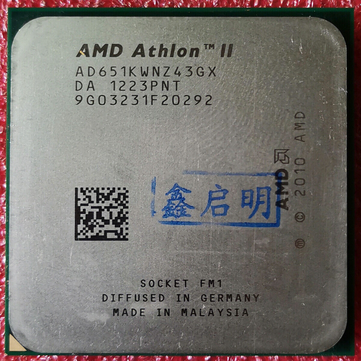AMD Athlon II X4 651K CPU AD651KWNZ43GX 3GHz Quad Core Socket FM1 Processor