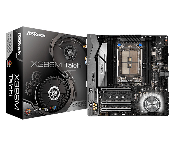 ASRock X399M TAICHI sTR4 AMD X399 SATA 6Gb/s Micro ATX AMD Motherboard