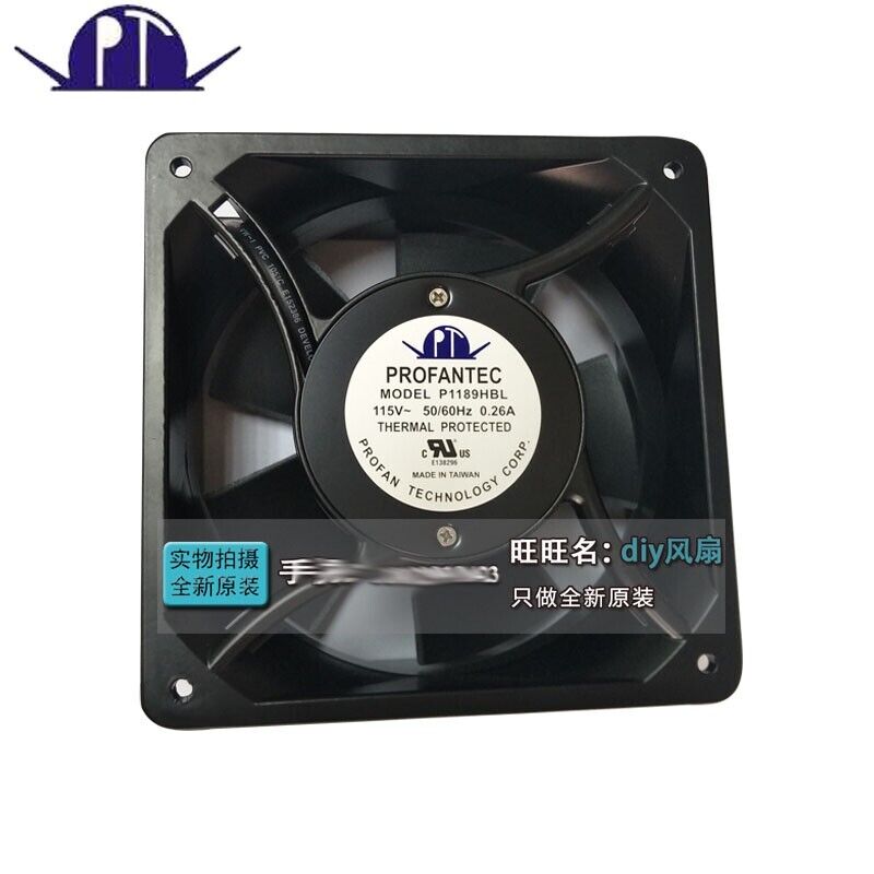 1PCS High temperature resistant cooling fan P1189HBT AC115V 17689