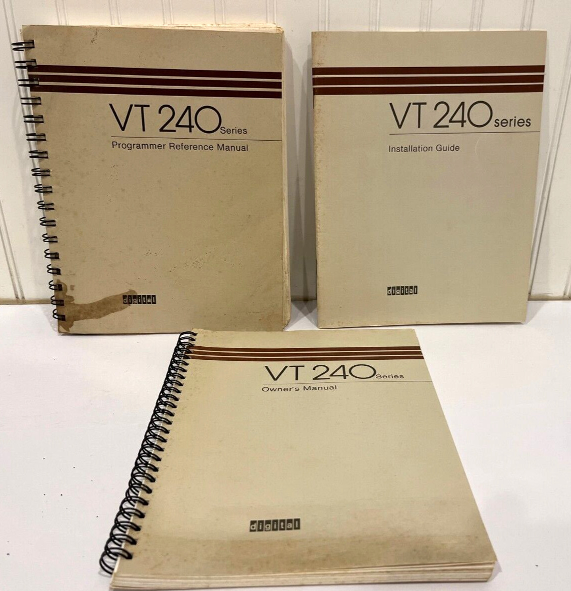 DEC Digital VT240 Programmer Reference & Owners Manual, & Installation Guide VTG