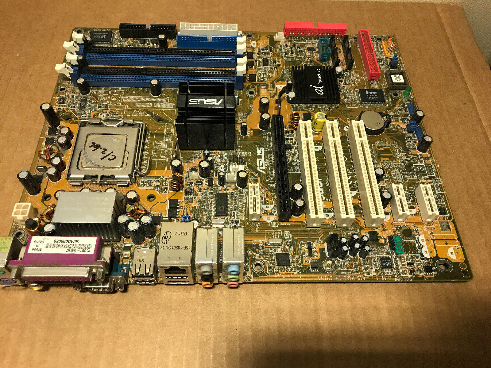Asus P5GD1 Motherboard,  2.66Ghz CPU