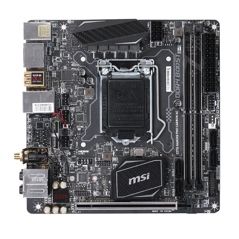 For MSI Z270I GAMING PRO CARBON AC Motherboard LGA1151 DDR4 Mainboard
