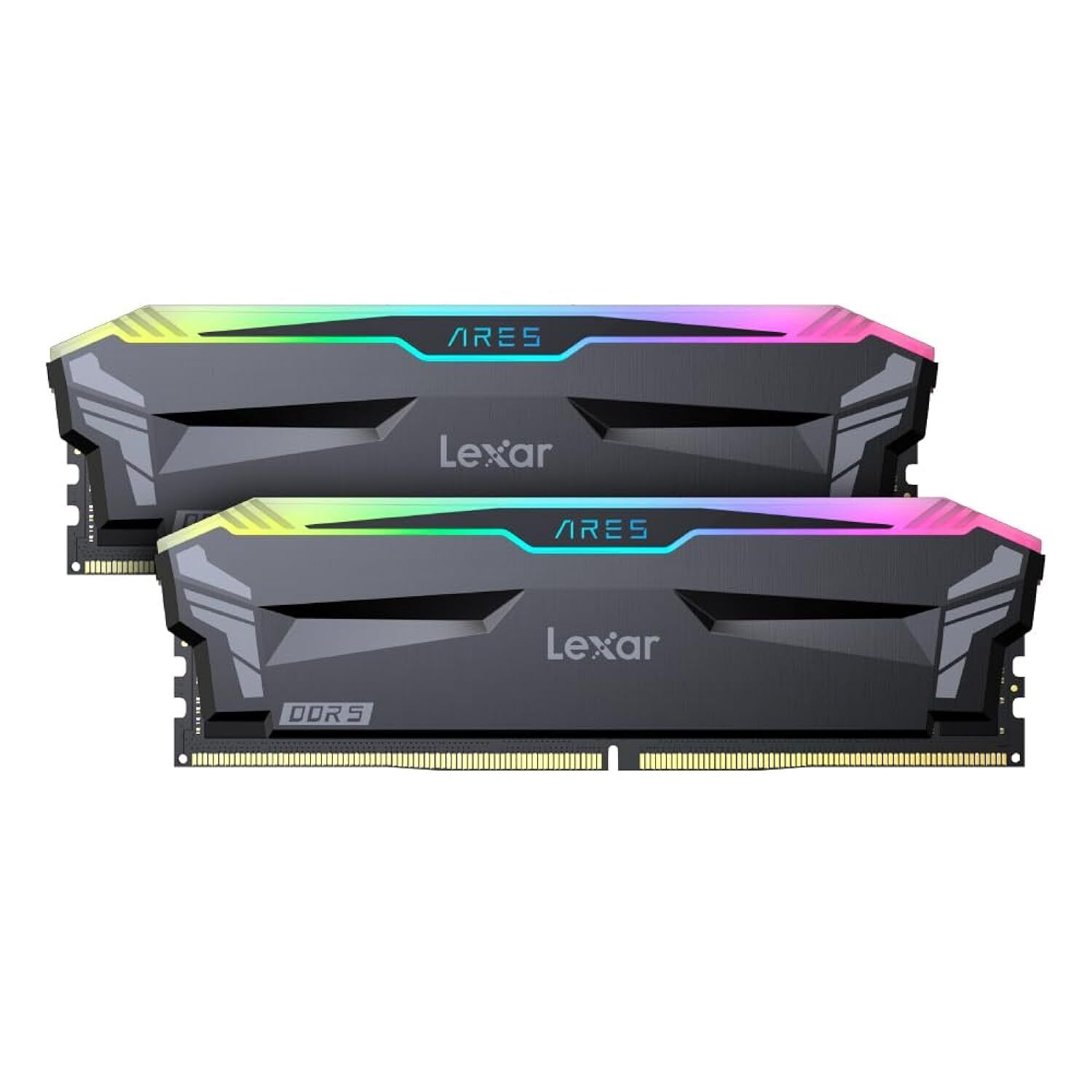 Lexar ARES RGB 32GB (2x16GB) DDR5 RAM 5600MT/s CL32 Desktop Memory - AMD Expo