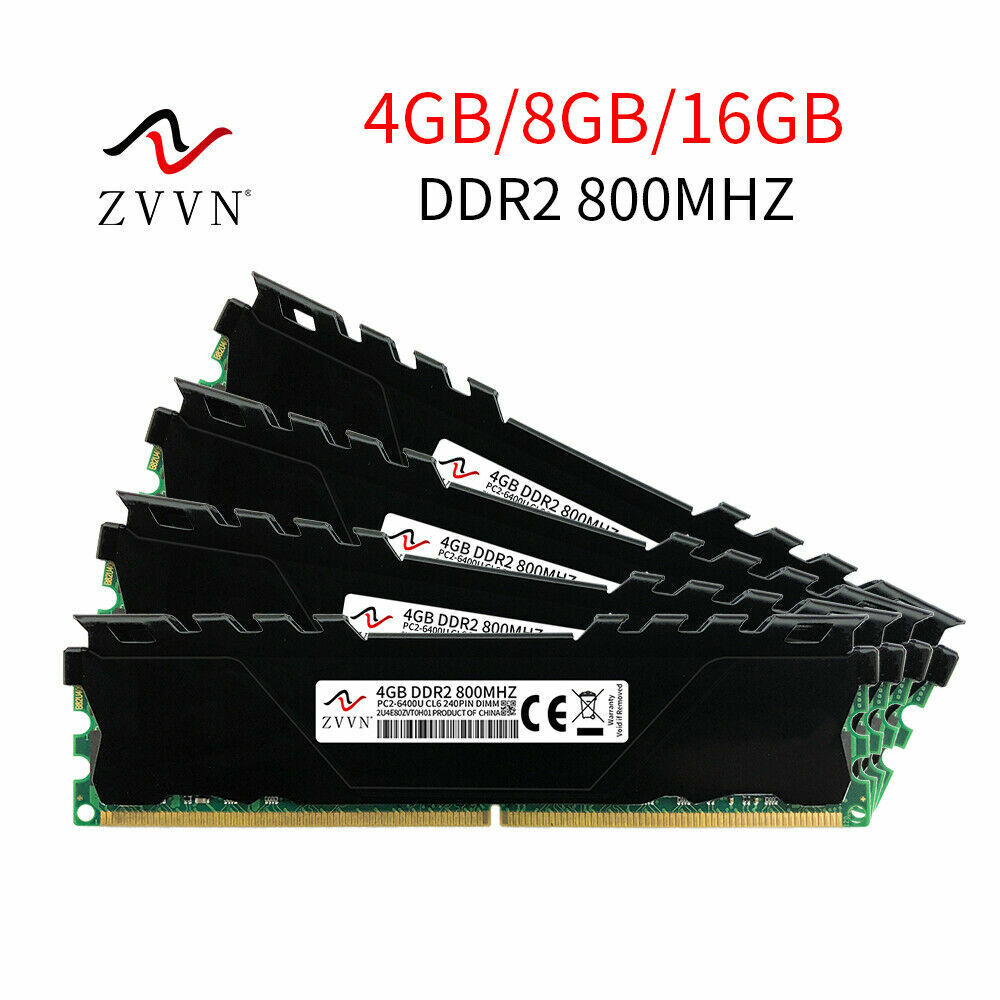 16GB 8GB 4GB 2GB DDR2 800MHz 667MHz PC2-6400U PC2-5300U Desktop Memory SDRAM LOT