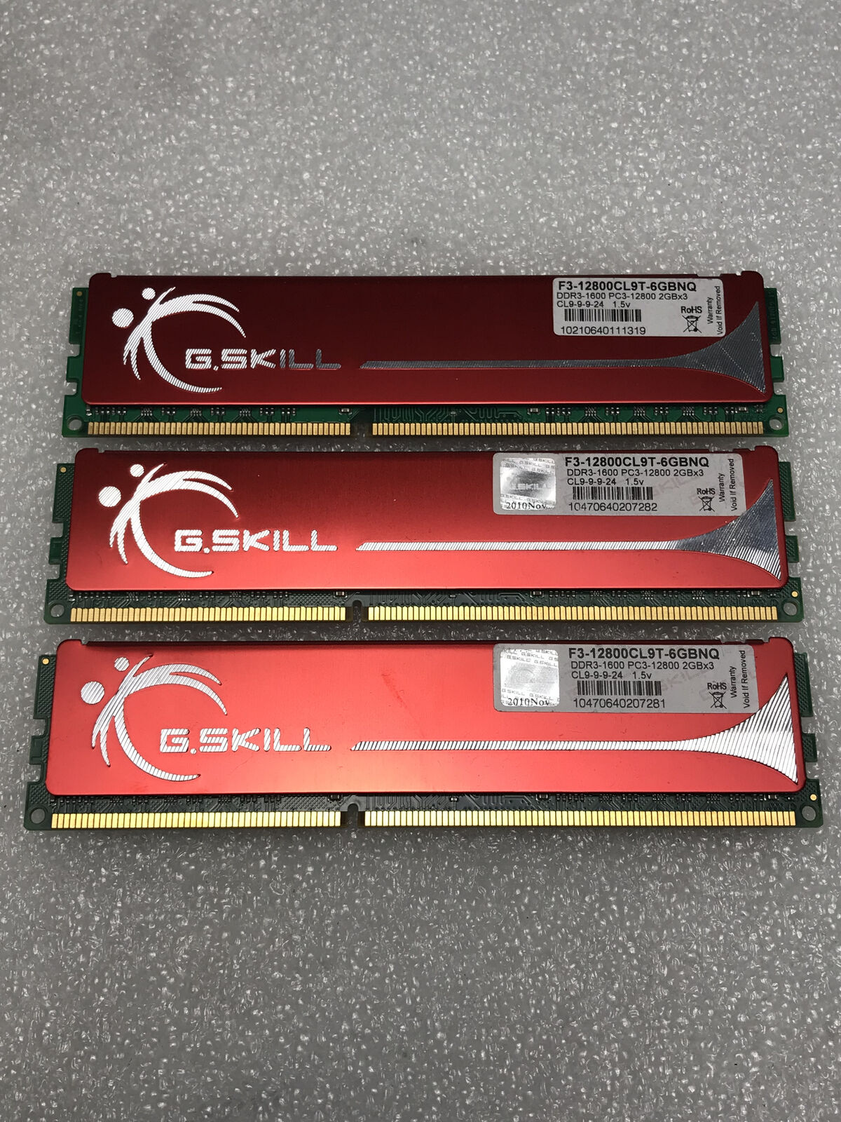 6GB | G.Skill Ripjaws 6GB (3x2GB) DDR3 1600MHz (PC3-12800) Gaming Memory RAM