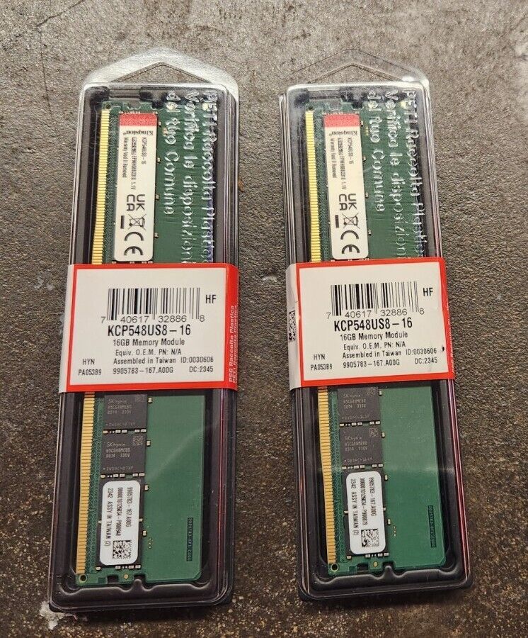 Kingston 48GB (3 x 16GB) DDR5 Memory (KCP548US8 - 16)