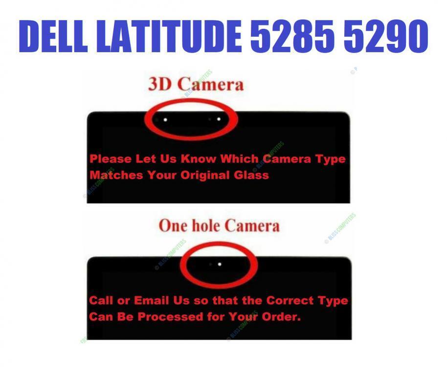 DELL Latitude 5285 led LCD screen touch Digitizer bezel LQ123N1JX31 3d camera
