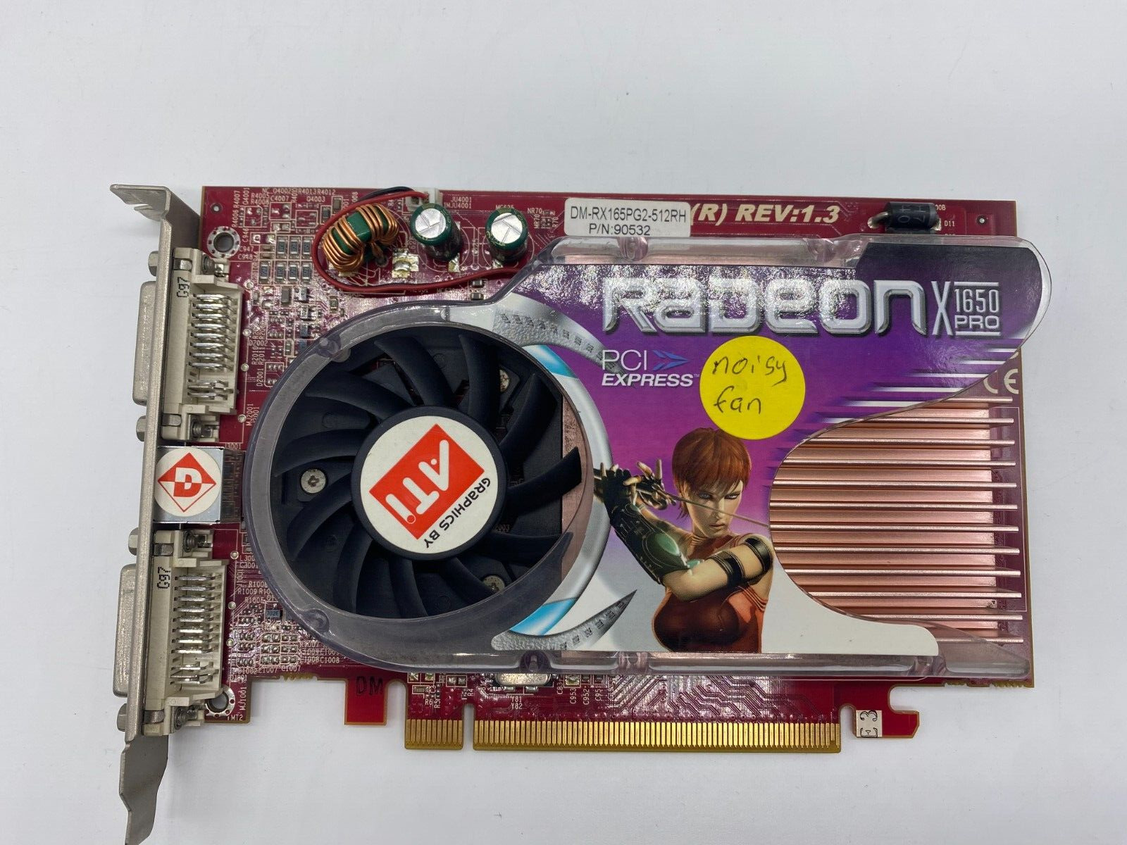 Visiontek ATI Radeon X1650 Pro Video Card 512MB GDDR3 2x DVI PCI Express
