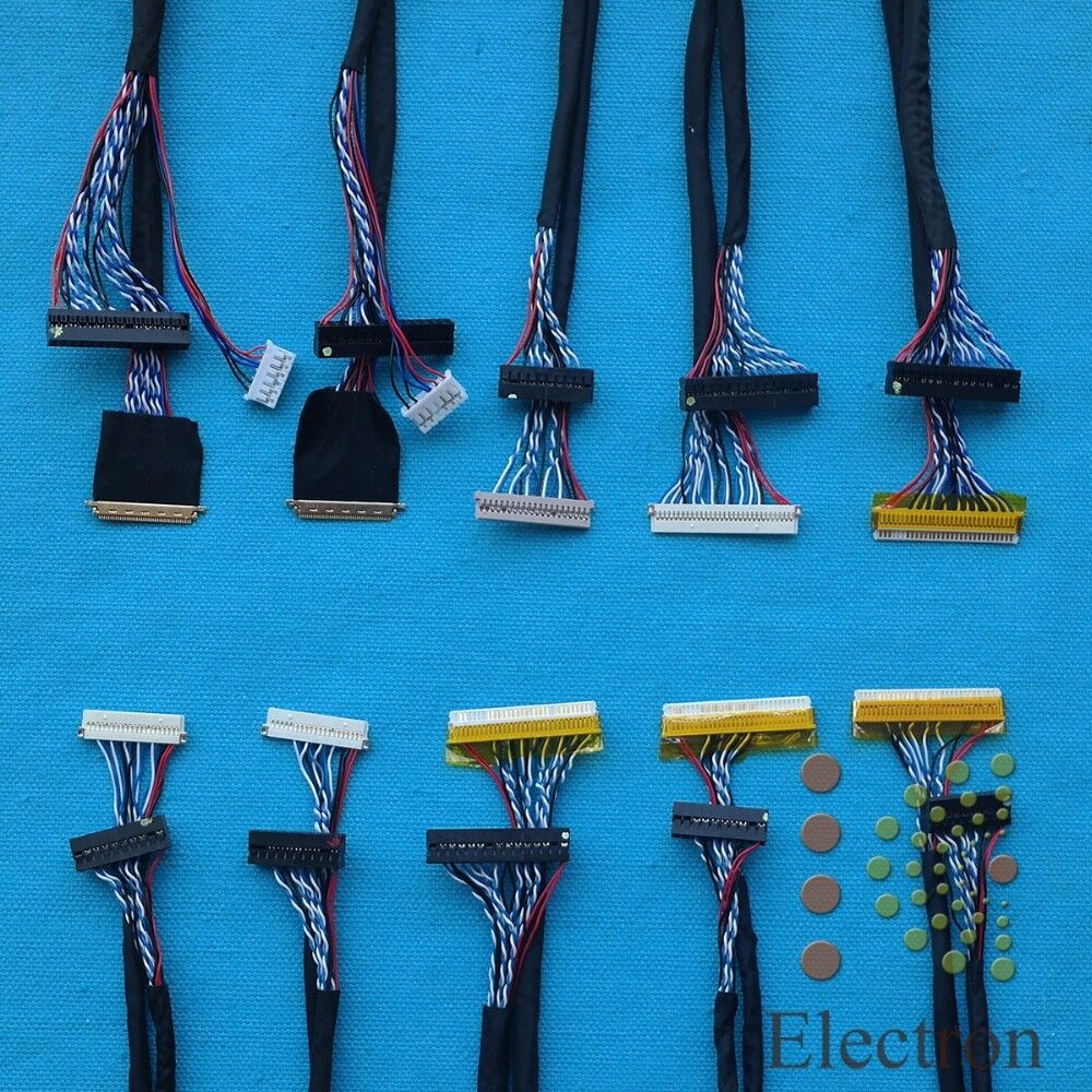 10pcs/set Universal LVDS Cable 20pin-40pin for 14\'\'-55\'\' LED LCD Display Panel
