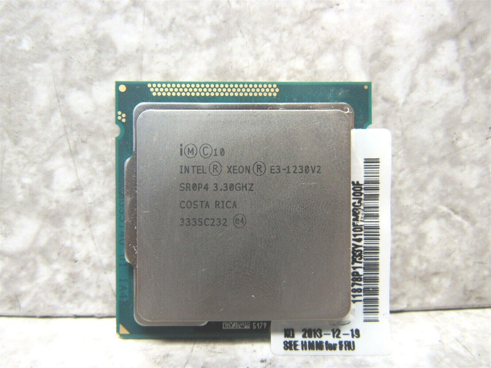 Intel Xeon E3-1230 V2 3.3GHz Quad Core Server CPU Processor SR0P4 LGA 1155