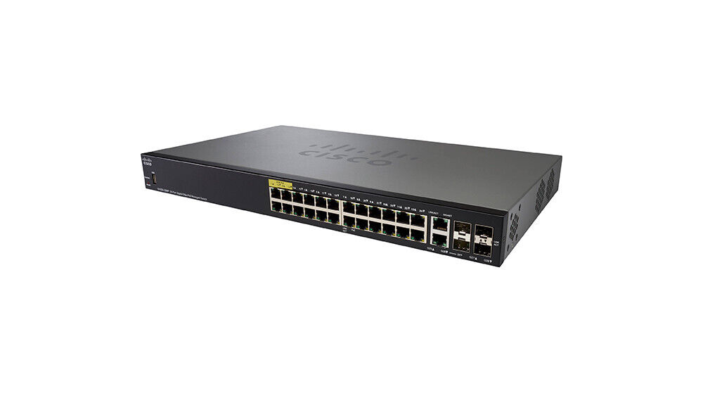 Cisco SG350-28 Gigabit 28-Port PoE Managed Switch SG350-28-K9-NA