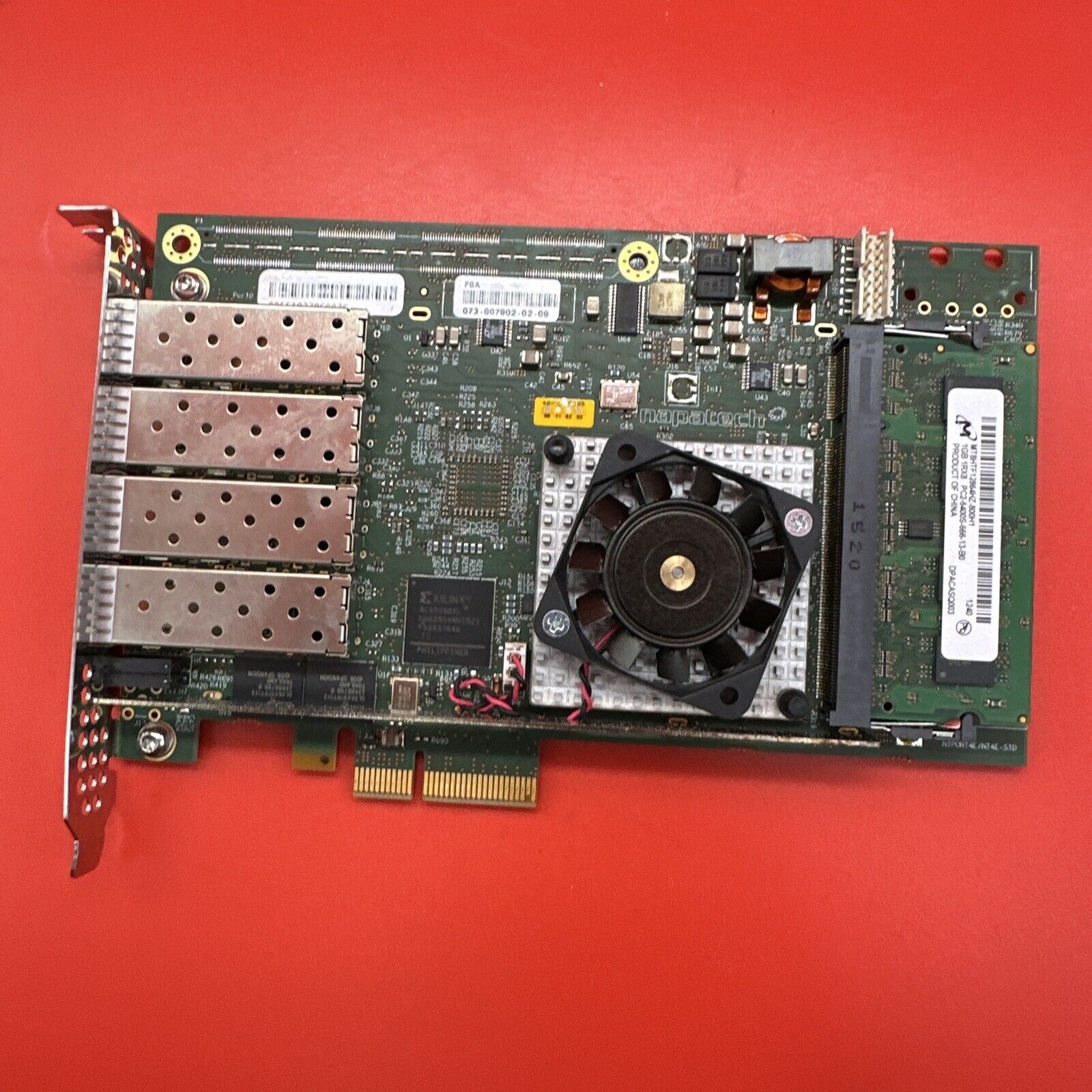 Napatech 801-0094-01 NT4E-4-STD Quad Port SFP PCIe Adapter 1G