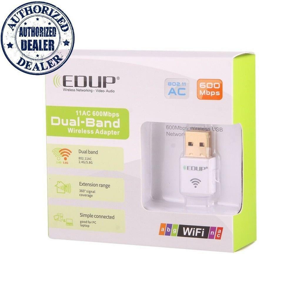 EDUP Wireless USB Wifi Adapter AC600Mbps Dual Band 2.4G/5GHz for Laptop Desktop
