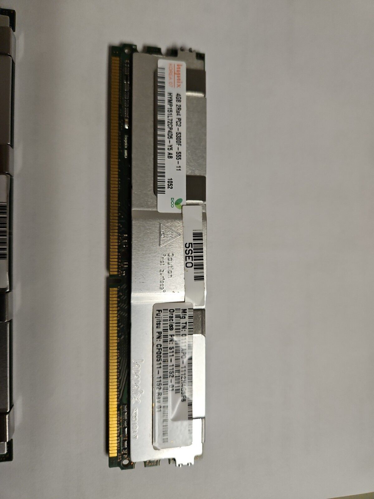 SUN 4GB DDR2-667/PC2-5300 1.5V DIMM 511-1152-01 M395T5160QZ4-YE68 CF00511-1152