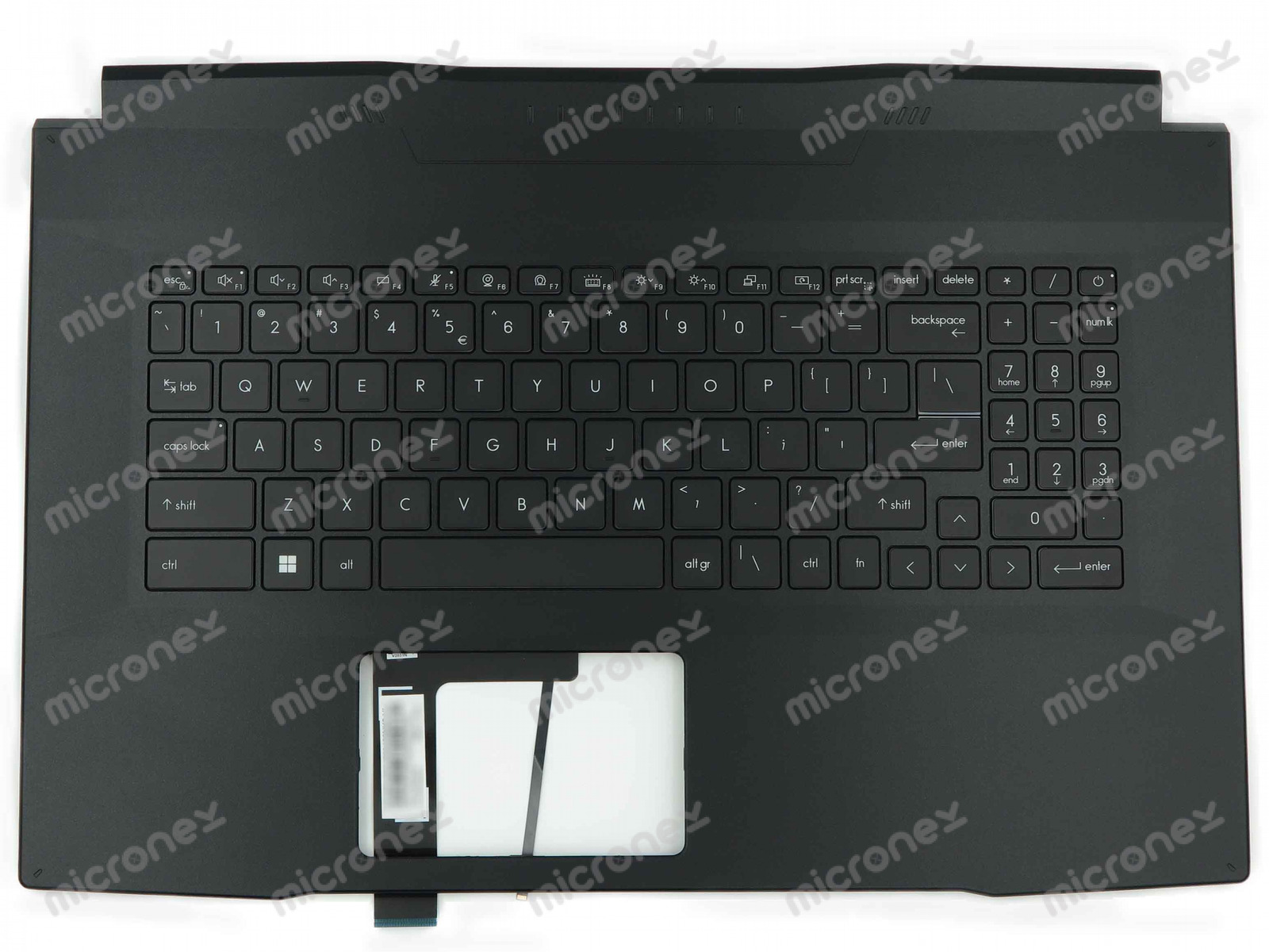 FOR MSI Workstation MS-17L3 Palmrest Keyboard WHITE LED US-International