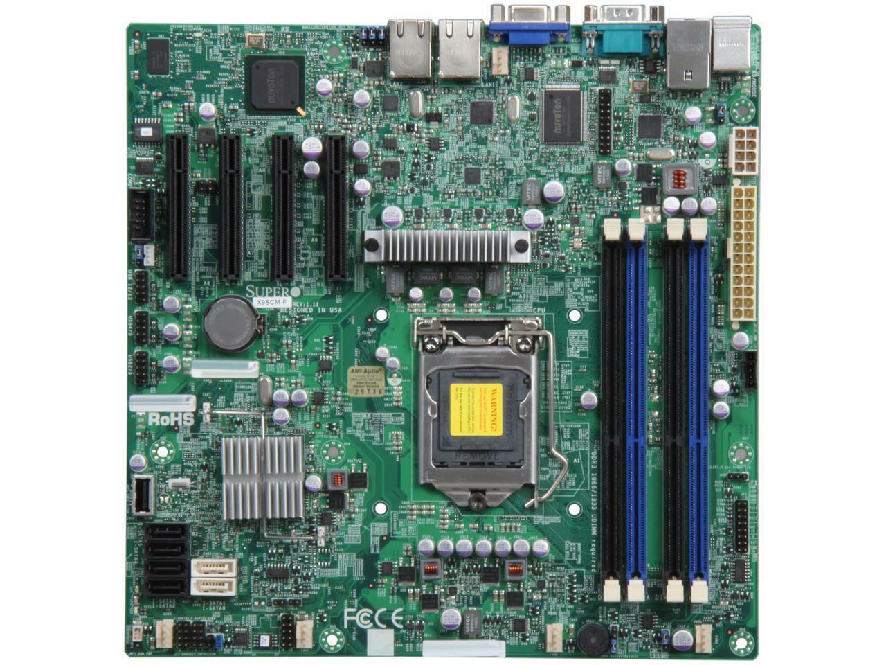 SuperMicro X9SCM-F Intel C204 1155 LGA MicroATX Server Desktop Motherboard B