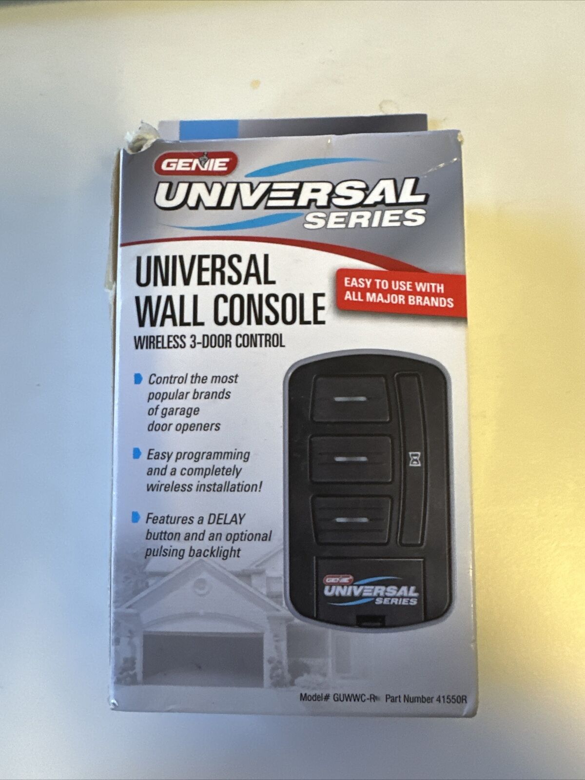 Genie Universal Wireless 3-Door Wall Console GUWWC-R NEW